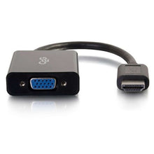 C2G 41350 câble vidéo et adaptateur 0,203 m HDMI VGA (D-Sub) Noir
