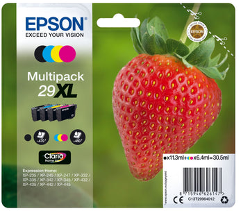 Epson Strawberry C13T29964012 cartouche d'encre 1 pièce(s) Original Rendement élevé (XL) Noir, Cyan, Magenta, Jaune Epson