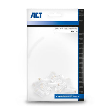 ACT AC4110 connecteur de fils RJ45 Argent, Transparent ACT