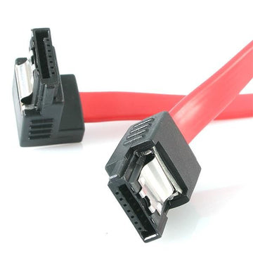 StarTech.com 12" latching sata cable - 1 Right Angle M/M câble SATA 0,3 m Rouge StarTech.com