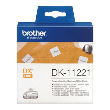 Brother DK-11221 ruban d'étiquette Noir sur blanc