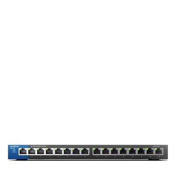 Linksys LGS116 Non-géré L2 Gigabit Ethernet (10/100/1000) Noir