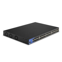 Linksys LGS352MPC Géré L3 Gigabit Ethernet (10/100/1000) Connexion Ethernet, supportant l'alimentation via ce port (PoE) Noir, Bleu