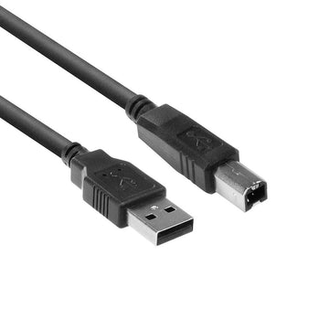 ACT USB 2.0, 0.5m câble USB 0,5 m USB A USB B Noir ACT