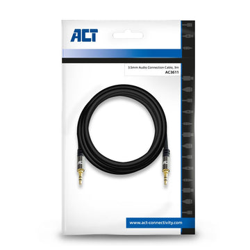 ACT AC3611 câble audio 3 m 3,5mm Noir ACT