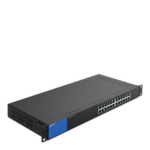 Linksys LGS124P Non-géré L2 Gigabit Ethernet (10/100/1000) Connexion Ethernet, supportant l'alimentation via ce port (PoE) 1U Noir
