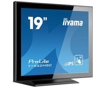 iiyama ProLite T1932MSC-B5AG écran plat de PC 48,3 cm (19") 1280 x 1024 pixels LED Écran tactile Dessus de table Noir