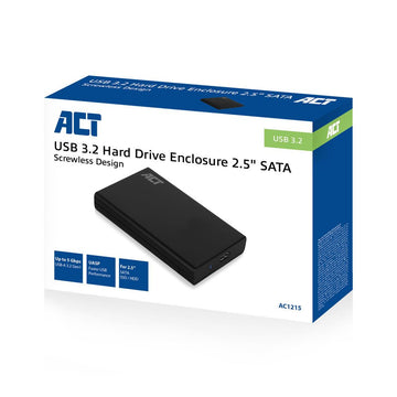 ACT AC1215 storage drive enclosure Boîtier disque dur/SSD Noir 2.5" ACT