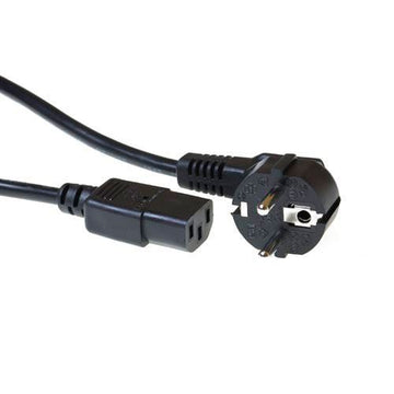 ACT 230V connection cable schuko male (angled) - C13 black 2.5 m Noir 2,5 m ACT