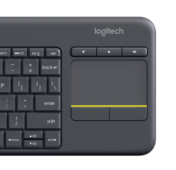Logitech K400 Plus Tv clavier RF sans fil QWERTY Anglais britannique Noir