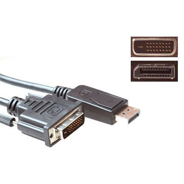 ACT AK3995 câble vidéo et adaptateur 1,8 m DisplayPort DVI-D Noir ACT