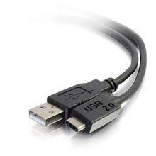 C2G 2m, USB2.0-C/USB2.0-A câble USB USB C USB A Noir C2G