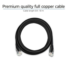 ACT AC4010 câble de réseau Noir 10 m Cat6 U/UTP (UTP)