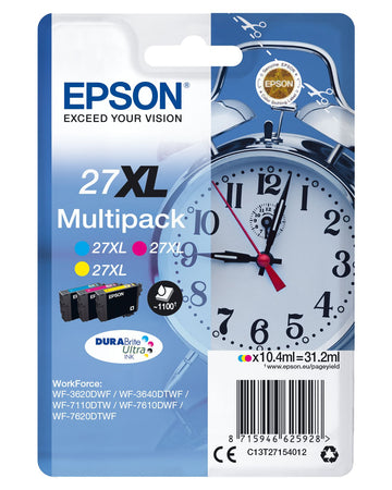 Epson Alarm clock C13T27154012 cartouche d'encre 1 pièce(s) Original Rendement élevé (XL) Cyan, Magenta, Jaune Epson