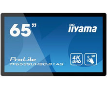 iiyama TF6539UHSC-B1AG Signage Display Écran plat interactif 165,1 cm (65") LCD 500 cd/m² 4K Ultra HD Noir Écran tactile