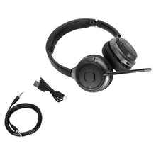 Targus AEH104GL headphones/headset Casque Avec fil &sans fil Arceau Appels/Musique USB Type-C Bluetooth Noir Targus