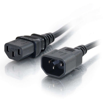 C2G 88503 câble électrique Noir 2 m Coupleur C14 Coupleur C13 C2G