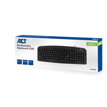 ACT AC5400 clavier USB QWERTY Anglais américain Noir ACT
