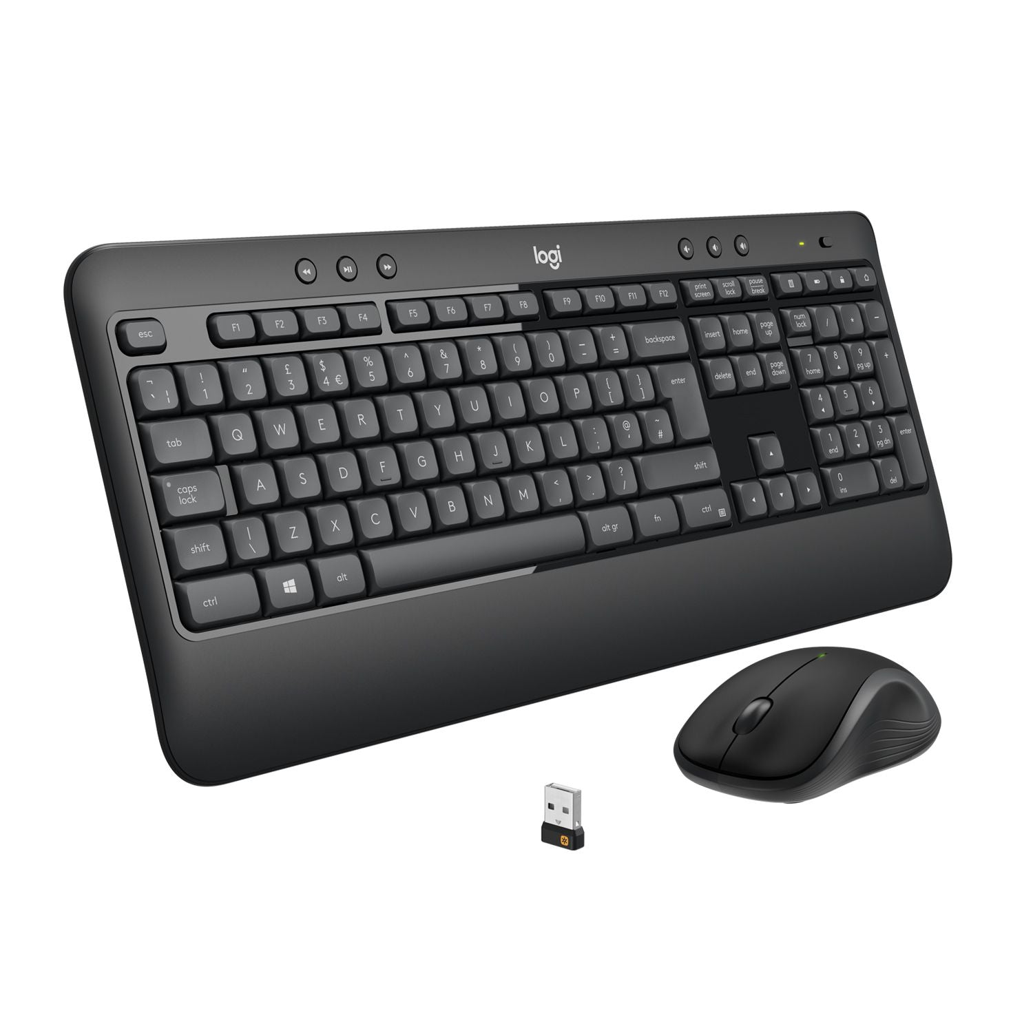 Logitech Advanced MK540 clavier Souris incluse USB QWERTZ Suisse Noir, Blanc Logitech