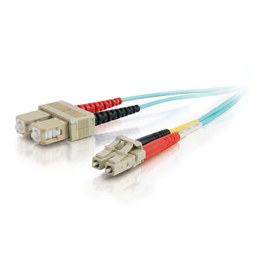 C2G 85539 câble de fibre optique 30 m LC SC OFNR Turquoise C2G