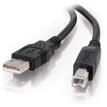 C2G 28101 câble USB 1 m USB 2.0 USB A USB B Noir