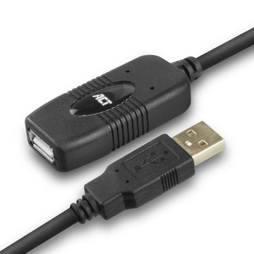 ACT AC6010 câble USB 10 m USB 2.0 USB A Noir ACT