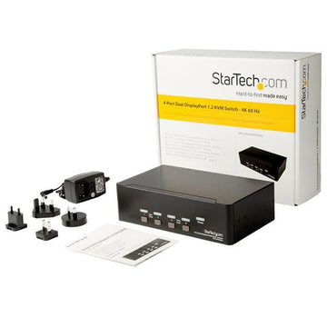 StarTech.com SV431DPDDUA2 commutateur écrans, claviers et souris Grille de montage Noir StarTech.com