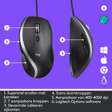 Logitech Corded Mouse M500S souris Droitier USB Type-A Optique 4000 DPI Logitech